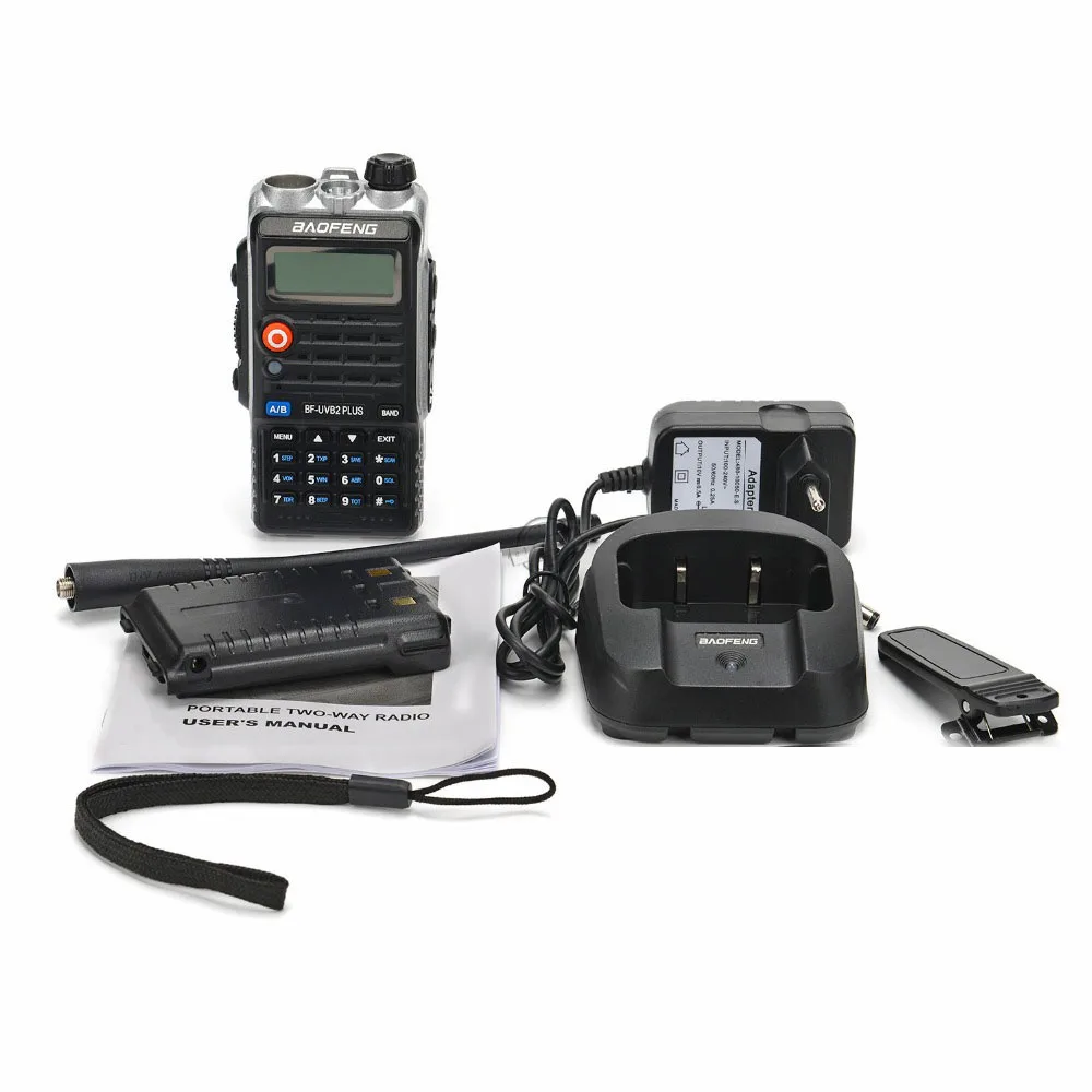 2 шт Baofeng BF-UVB2PLUS портативная рация UHF 400-480MHz портативная двухсторонняя радиосвязь HF трансивер