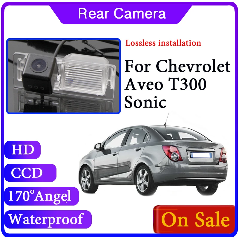 Камера заднего вида для Chevrolet Aveo T300 Sonic 2012 ~ 2020 водонепроницаемая камера высокого