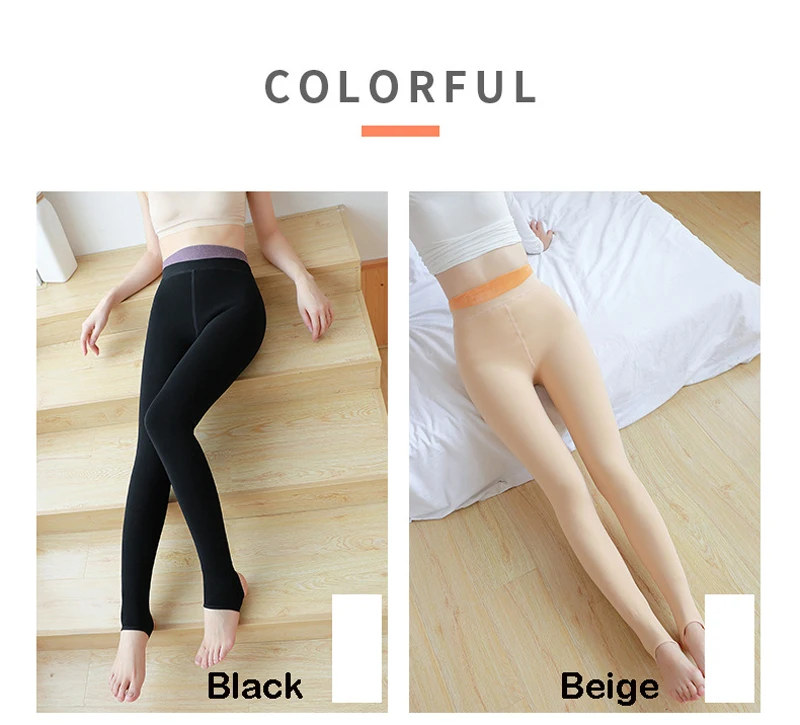 Зимние теплые колготки Nylons, плотные компрессионные теплые флисовые Колготки, женские зимние чулки, высокие эластичные теплые штаны с высокой посадкой