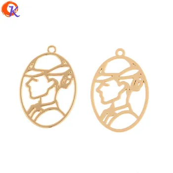 

Cordial Design 100Pcs 23*34MM Jewelry Accessories/Hand Made/Earrings Connectors/Oval Shape/DIY Jewelry Making/Earring Findings