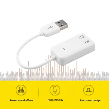 

NEW PC Desktop USB 2.0 3D Virtual Channel Audio Sound Card Adapter For Windows 7
