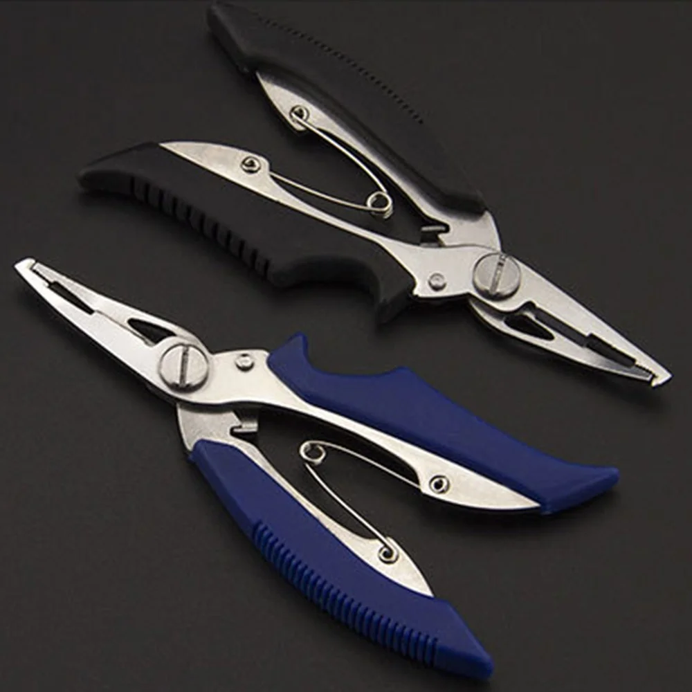 Stainless Steel Fishing Pliers Scissors Hook Remove Line Cutter Tackle Tool