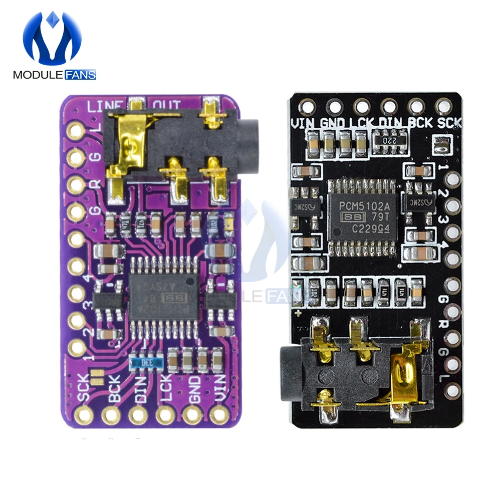 Интерфейс I2S PCM5102 DAC декодер GY модуль плеера для Raspberry Pi pHAT форматная плата