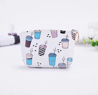 ПУ кожа монета наушники Кредитная карта сумка для женщин билета - Цвет: Milk tea