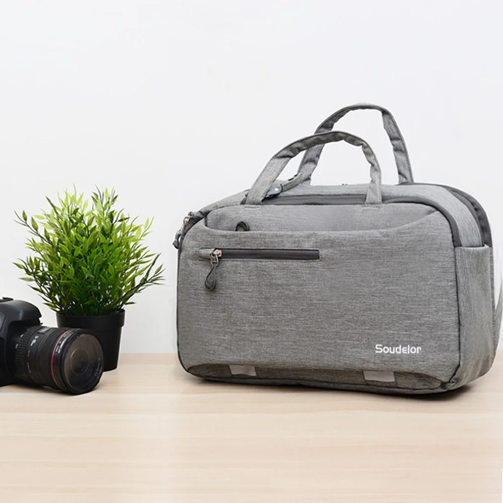 

Waterproof Travel Multi-layer Space Shoulder Camera Bag Case for Canon EOS Sony Nikon Fujifilm Digital Camera Sling Backpack