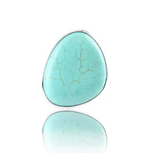 12BC-F Jewlery Preço de Fábrica Anel de Dedo Mulheres Anel de Pedra Do Olhar Do Vintage Tibete Latão atacado Material de Cobre Pedra(China)