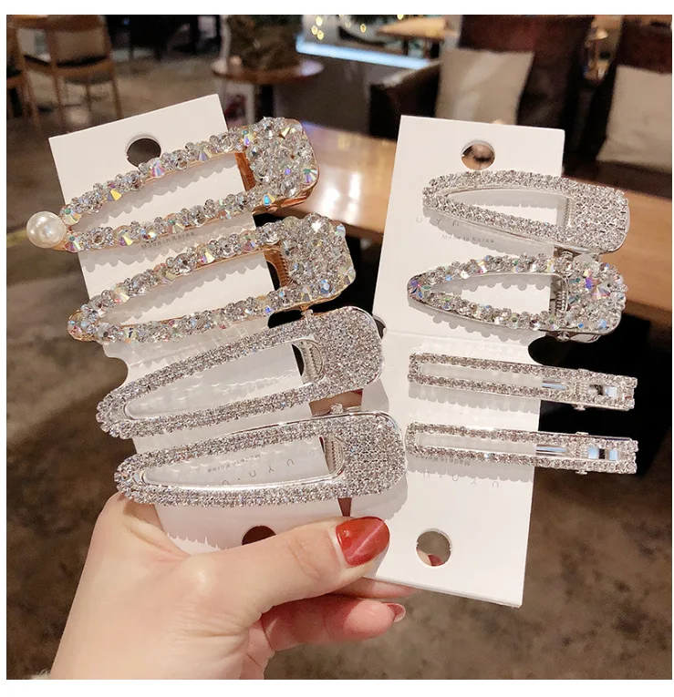 1 комплект стразы шпилька блестящая жемчужина заколка для волос женщин и девочек