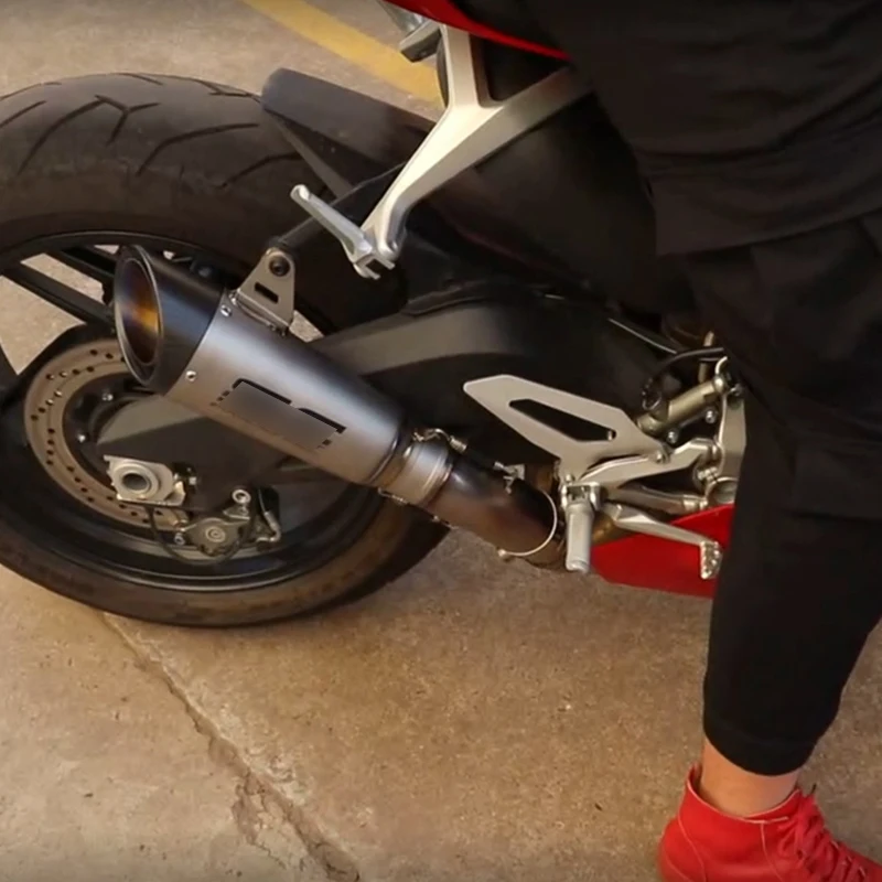 Mid Pipe for Ducati 959 Panigale Motorcycle Exhaust Pipe 61mm Middle Slip On Original Catalyst Stainless Steel Titanium Alloy - - Racext 19