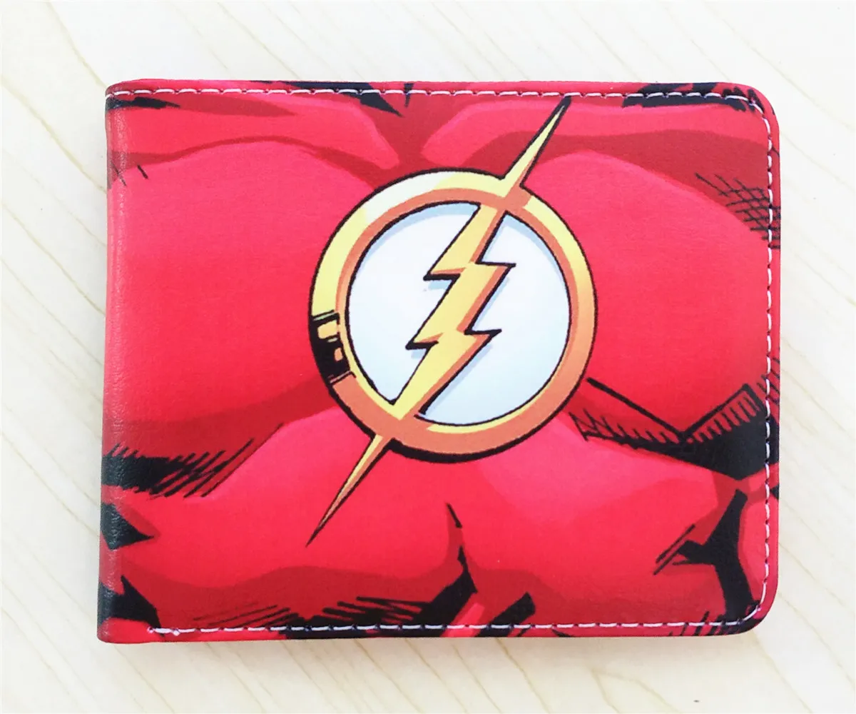 DC The Flash мужской кошелек Черная пантера портмоне унисекс кошельки ID/кредитный держатель для карт