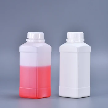 

High qualitly 500ML Empty plastic bottle with Lid Leakproof Square bottles for paint,alcohol,Oil Food Grade 100PCS/lot