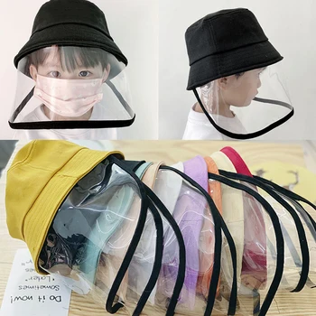 

Safety Kids Clear Face Shield Screen Mask Visor Eye Protection Anti-fog Protective Prevent Saliva Splash Mask Hat Dropshipping