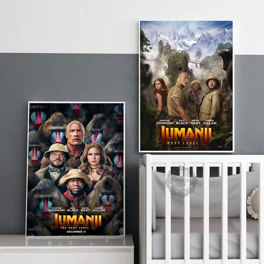 Постеры для фильмов научной фантастики Jumanji Добро пожаловать в джунгли Холст