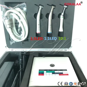 

Dental Micro Electric Motor Dentist Excellect LED Mini Brush Micromotor Brush with 1: 1 1: 5 10: 1 Counter Angle Handpiece