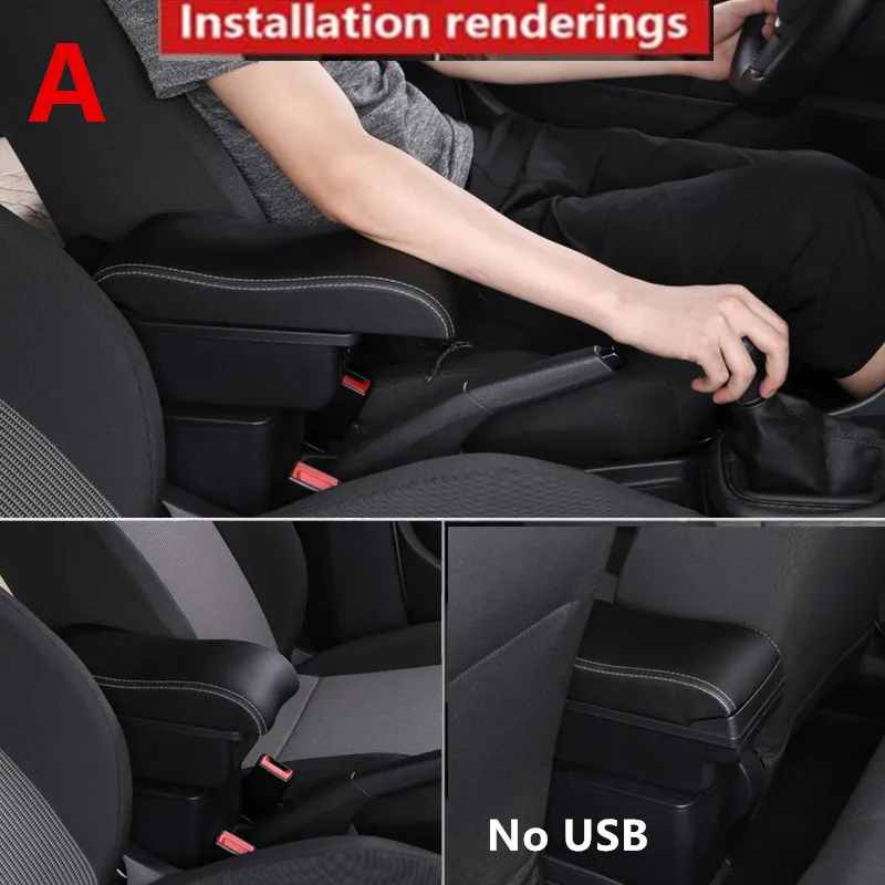 Fo Opel Astra H armlehne box universal car center konsole änderung zubehör  doppel angehoben mit USB