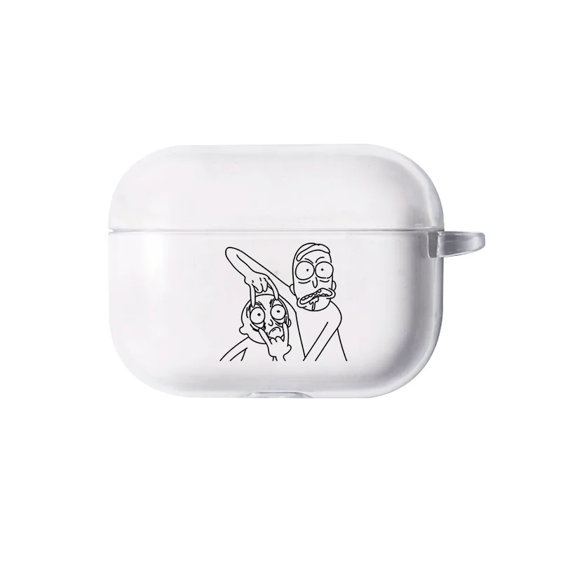 I250060 Чехол Airpods Pro с мультяшным принтом Рик и Морти, беспроводные Bluetooth наушники, милый чехол для Apple AirPods pro, силиконовый чехол для зарядки, чехол - Цвет: I250060