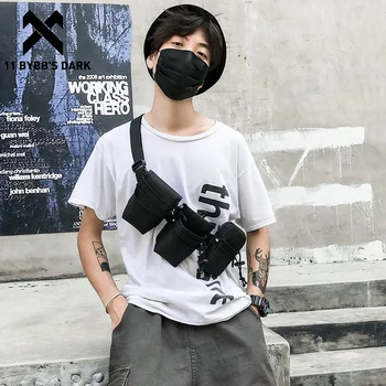 

11 BYBB'S DARK Multi-pocket Tactical Fanny Waist Pack Fashion Phone Pouch Outdoor Running Belt Bags Hip Hop Chest Rig Bags