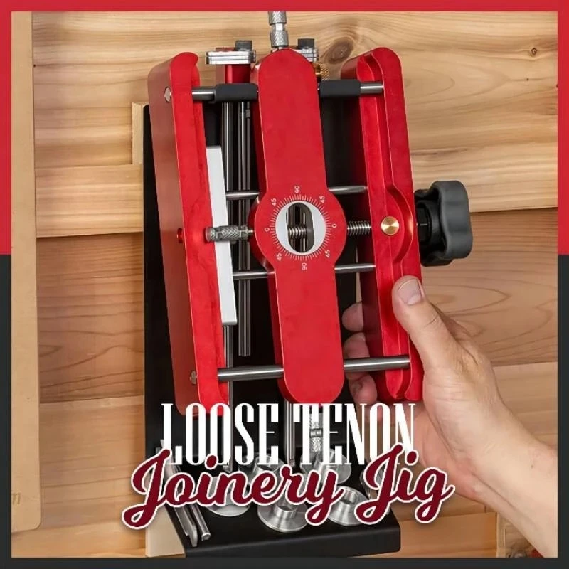 cutting saw machine Precision Mortising Jig and Loose Tenon Joinery Jig 2 in 1 Punch Locator Doweling Jig Connector Fastener Woodworking Tools wood pellet machine