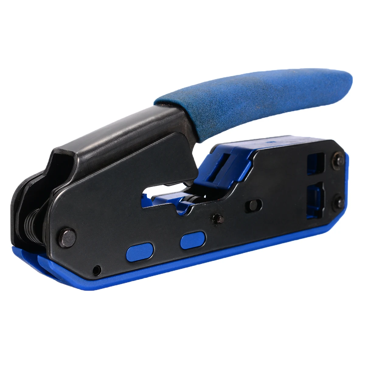 Mayitr 1 шт. RJ45 сети щипцы плоскогубцы обжимной инструмент для зачистки резак Ethernet кабель для Cat5e Cat6 8P 6P RJ11 RJ12 разъем синий