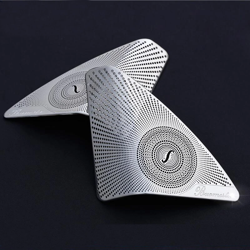 

Stainless Steel Car Door Audio Speaker sequins Cover Trim sticker for for C-Class C180 C200 W205 styling 2015-2018
