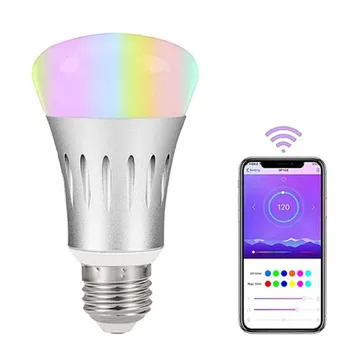 

BTMETER Smart Light Bulb,LED RGB Dimmable Multicolor White Light WiFi APP Connection Bulbs,Work with Alexa and Google Assistant