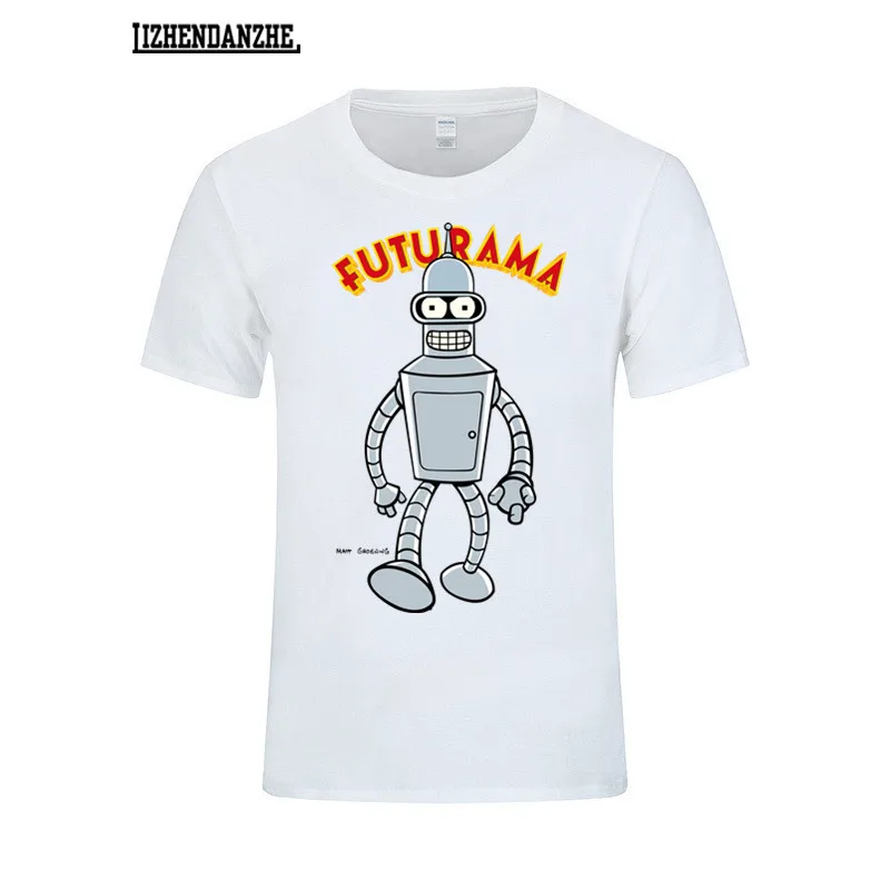 

Sci-fi Funny Anime Futurama LOGO T shirt, Bender Bending Robot Tshirt, Summer Sale High-quality Branded Clothing T-Shirt tee #50