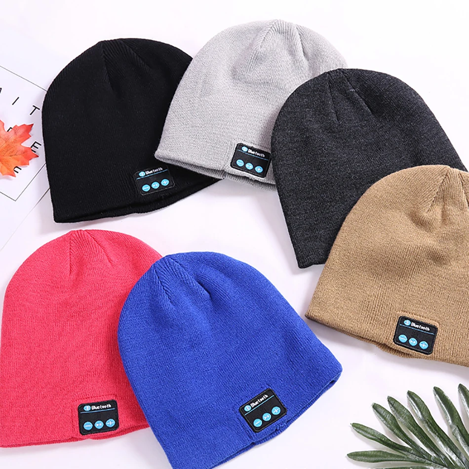 Newing Wireless Bluetooth Headphones Sport Music Hat Smart Headset Beanie Cap with Speaker for Xiaomi huawei Samsung iphone