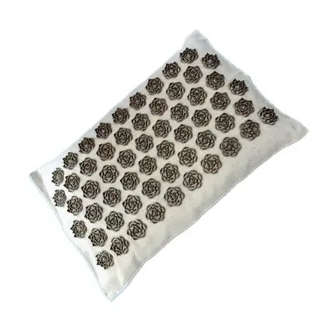 BrownPillow Фитнес йога коврик с шипами Лотос Акупунктура Массажный коврик кровать Пилатес лен хлопок Массажер для йоги подушка для шеи и спины облегчение боли - Цвет: BrownPillow