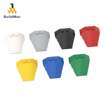 

Buildmoc Bricks 48933 Wedge 4 x 4 Triple Stud Slot 6069 For Building Blocks Parts DIY Construction Christmas Gift Toy