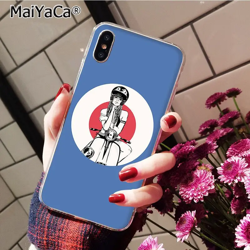 A14 MaiYaCa Vespa скутер окрашенный чехол для телефона iphone 11 Pro 11Pro MAX 8 7 6S Plus X XS MAX 5 5S SE XR 10 Capa - Цвет: A14