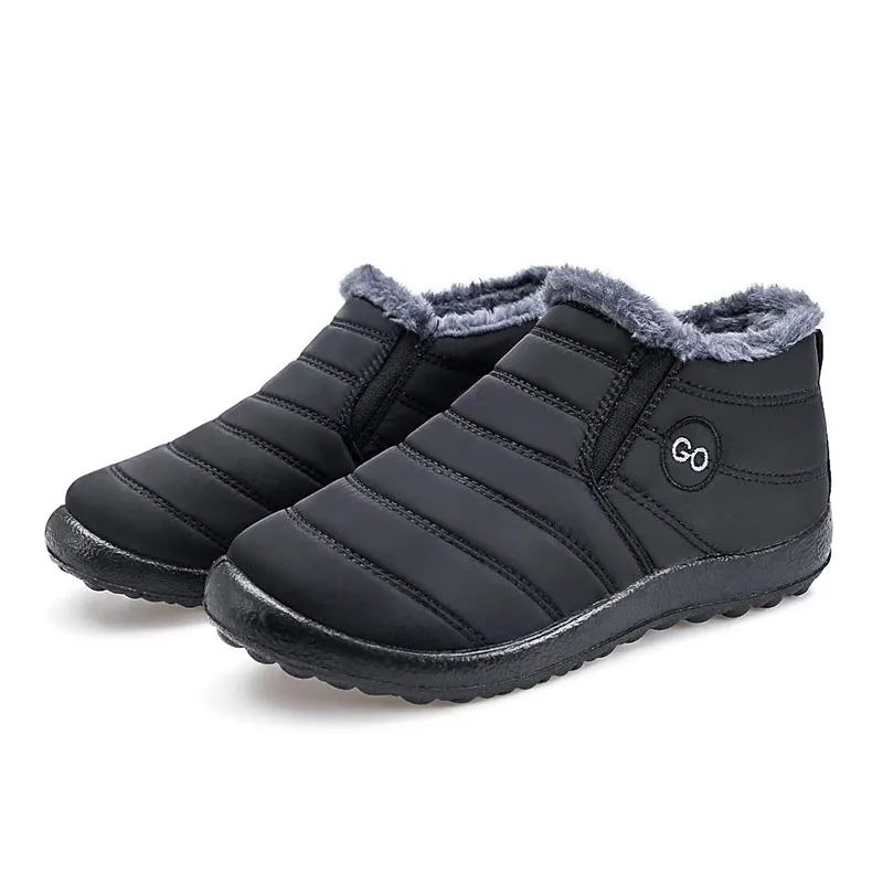 Сохраняющие тепло плюшевые зимние мужские ботинки обувь новые удобные водонепроницаемые мужские повседневные зимние ботинки обувь мужские ботинки