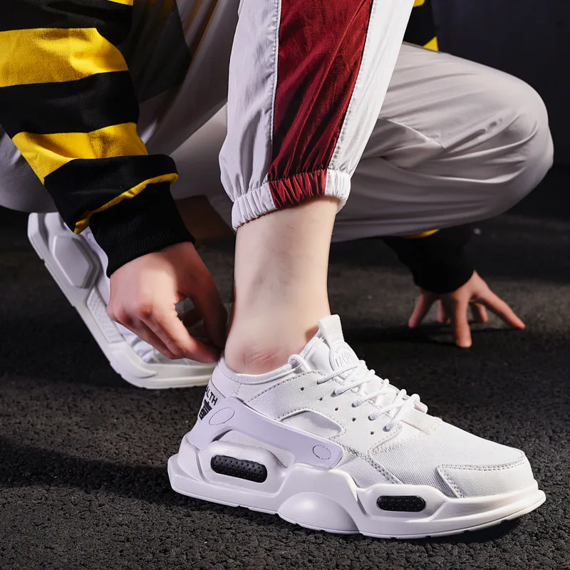 INS MEN'S SHOES Spring New Style Breathable Korean-style Online Celebrity-Casual Men Mesh Trendy Shoes Versatile Sports Daddy Sh