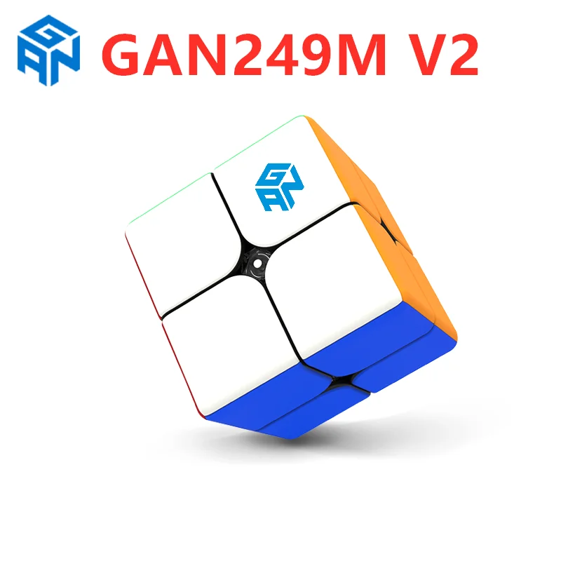 GAN249 V2M Магнитный 2x2x2 магический куб 2x2 скоростной головоломки GAN 249 V2 M cubo