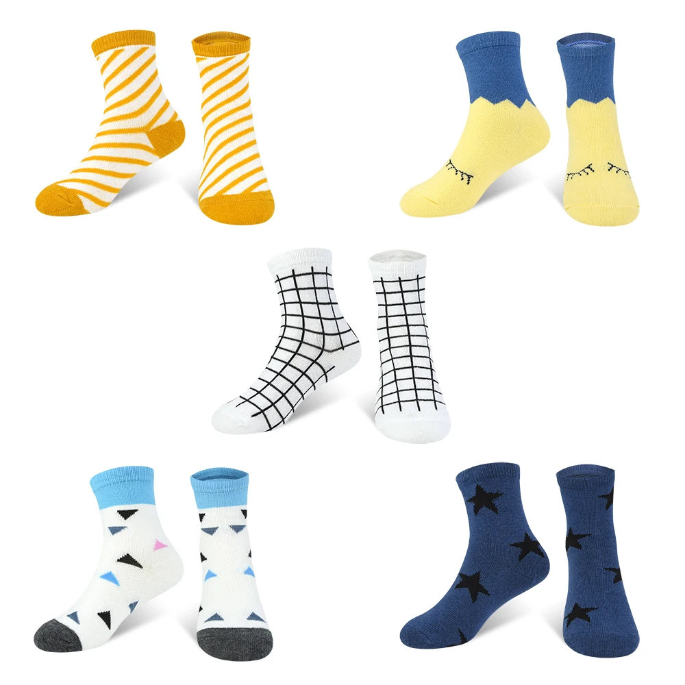 5 пара/лот, Детские хлопковые носки для девочек с рисунком Kawaii, цветные хлопковые носки для девочек от 1 до 10 лет, детские носки - Цвет: C815