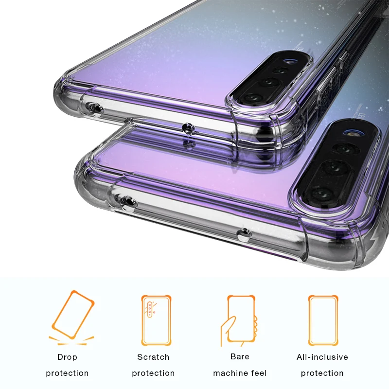 Прозрачный противоударный чехол для телефона Huawei P30 P20 PRO Lite прозрачный защитный