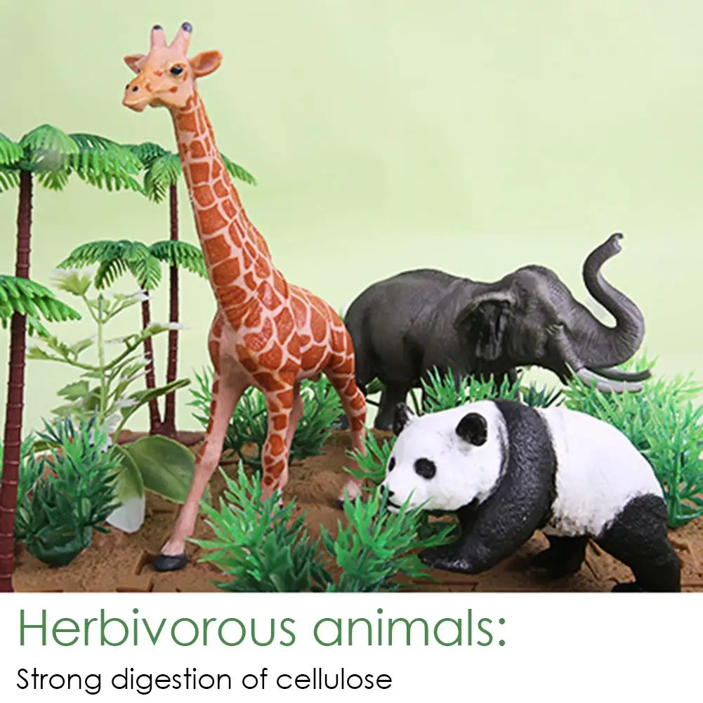44 шт. фигурки животных джунглей модель мини реалистичный дикий зоопарк пластиковые животные Дети Обучающие Развивающие игрушки Детский подарок на день рождения