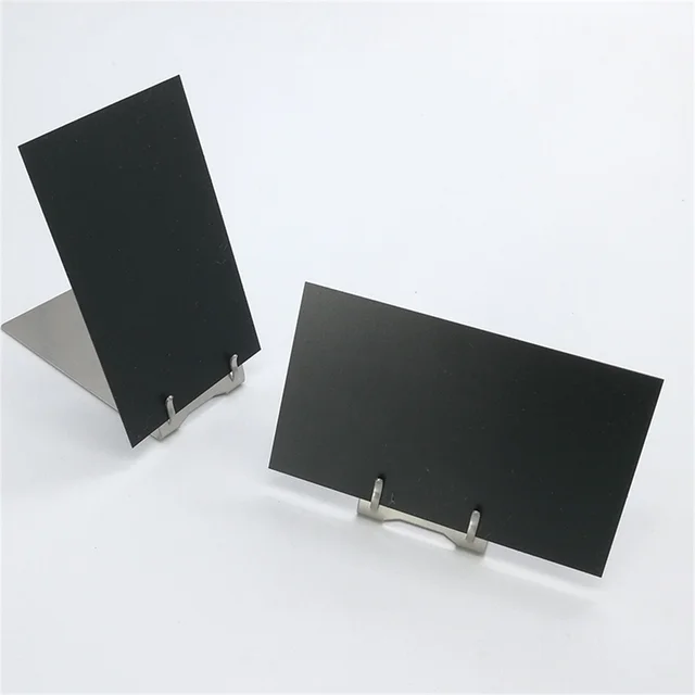 Metal Stainless Steel Angled Card Holder