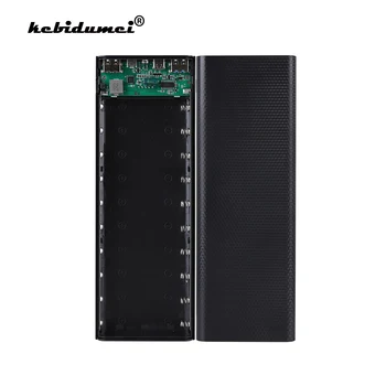 

Quick Charge Version 10*18650 Power Bank Case Dual USB Mobile Phone Charge DIY Shell 18650 battery Holder Charging Box