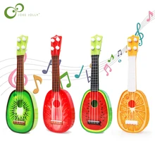 Забавный музыкальный инструмент укулеле детская Гитара Монтессори игрушки для детей школьная игра, развитие Рождественский подарок на день рождения GYH