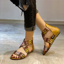 

Plus Size Summer Sandals Women Shoes 2022 Fashion Gladiator Casual Ethnic Style Woman Open Toe Bohemian Sandals Ladies Female