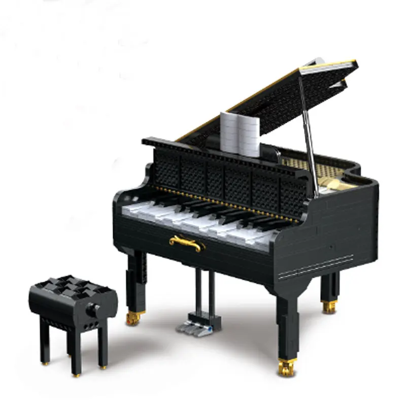 without motor MOC Technic серия Grand Piano Motor Keizer модель совместима с 16561 образования строительные блоки кирпичи детские игрушки Рождественский подарок - Цвет: without motor
