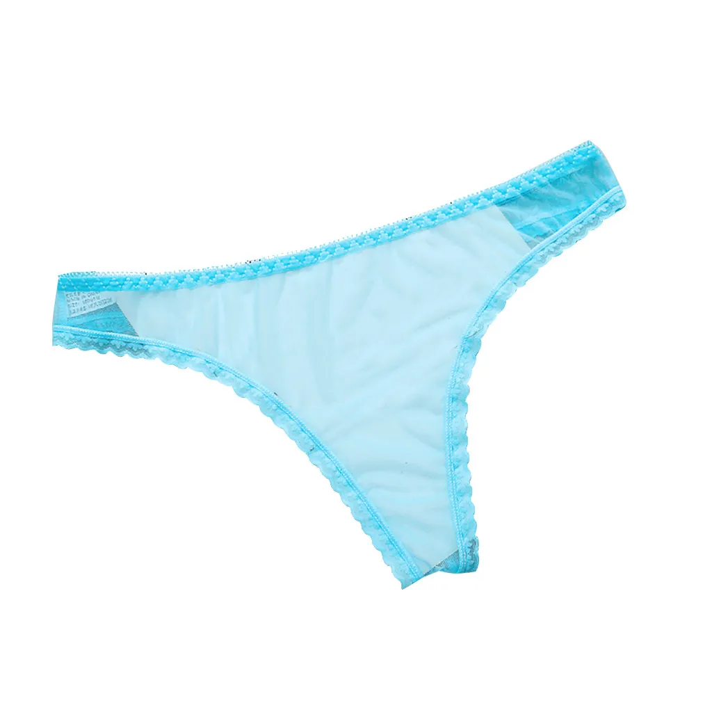  Sheer Mesh Sexy Women's panties Thong Soild Transparent Ultra-thin Underwear Low-wrise Women's Breifs Underpanties lencería sexy 