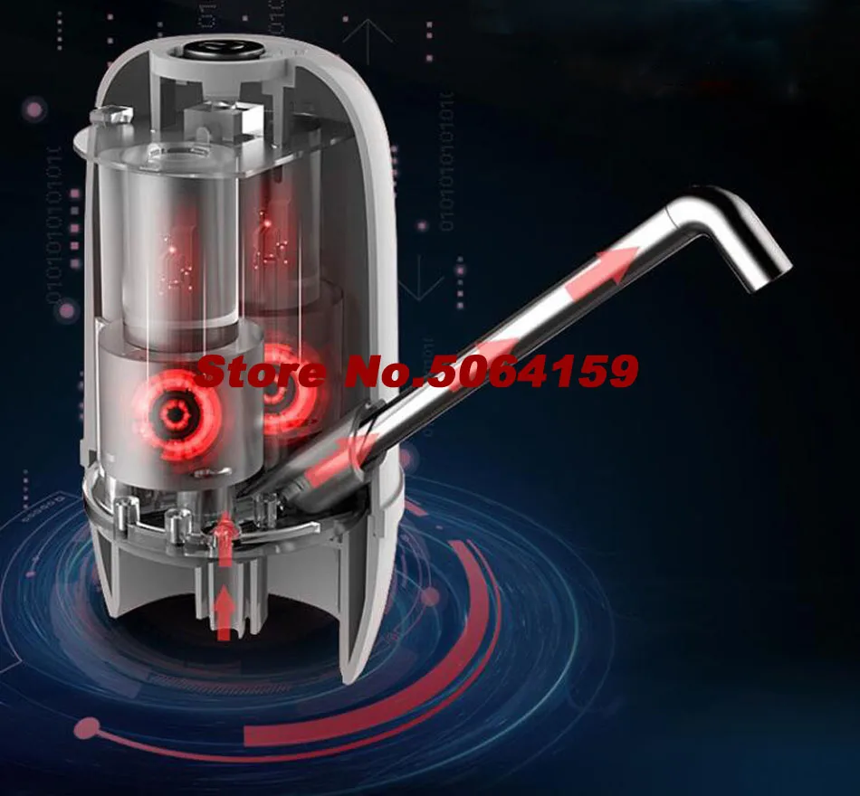 Автоматический водяной насос для бутылки, зарядка через usb, двойная электрическая бутылка, насос для питьевой воды, диспенсер, ручной насос, бутилированная вода