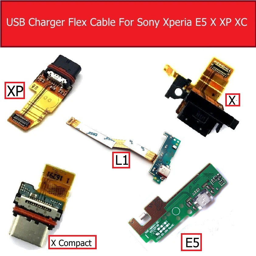 USB Charger Charging Board Xperia E5/L1/X/X Performance/X Compact USB Connector Flex Cable Remplacement repair|Mobile Phone Flex Cables| - AliExpress