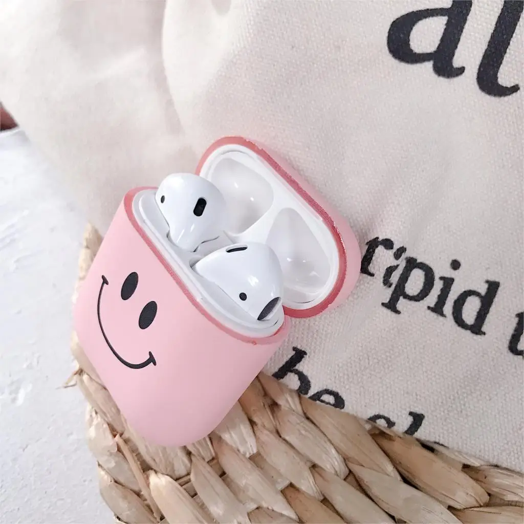 Новый милый мультяшный чехол для наушников Apple AirPods 1 2 Чехол Air Pods Матовый Жесткий