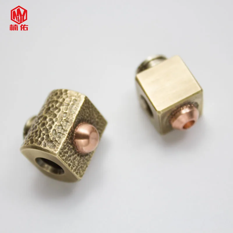 Ferramenta de Bronze Lidar com Chaveiro Faca Contas Cordão Faça Você Mesmo Paracord Material Fazendo Pingente Edc 9 cordão contas diy paracord faca contas material
