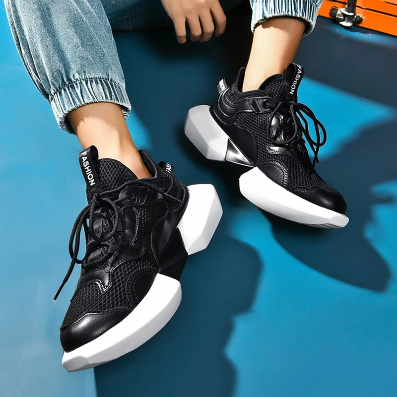 

ZXWFOBEY 2019 New Mesh Men Casual Shoes Lac-up Men Shoes Lightweight Comfortable Breathable Walking Sneakers