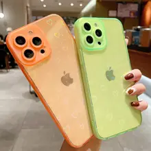 

Glitter Hearts Case for iPhone 13 12 Pro Max 12Mini 13Mini Transparent Cover for iPhone 11 Pro XS Max X XR 6S 6 7 8 Plus Cases