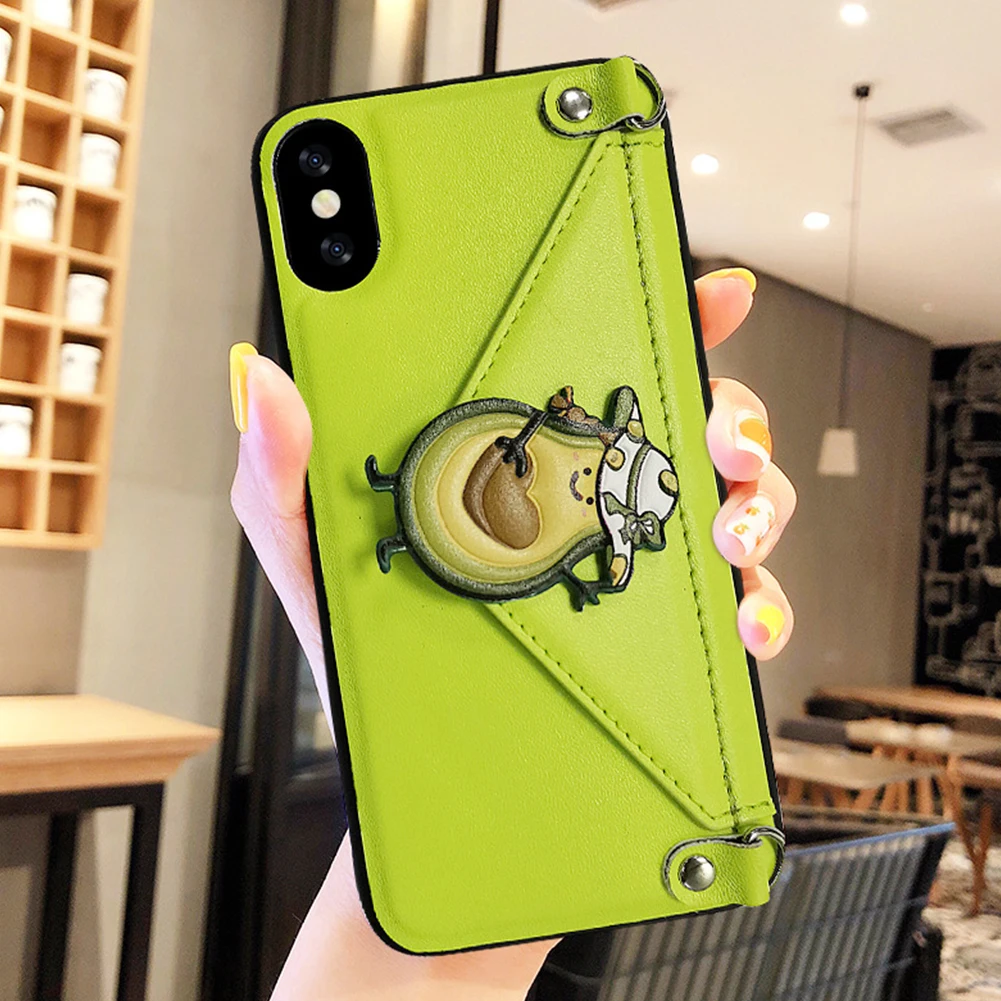 Кошелек держатель для карт ремешок чехол iPhone 11 Pro Max кожа ТПУ сумка на плечо