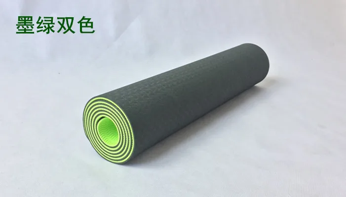 Экспортный двойной цвет TPE коврик для йоги 6 мм коврик для йоги для начинающих TPE коврик для йоги Противоскользящий коврик для упражнений