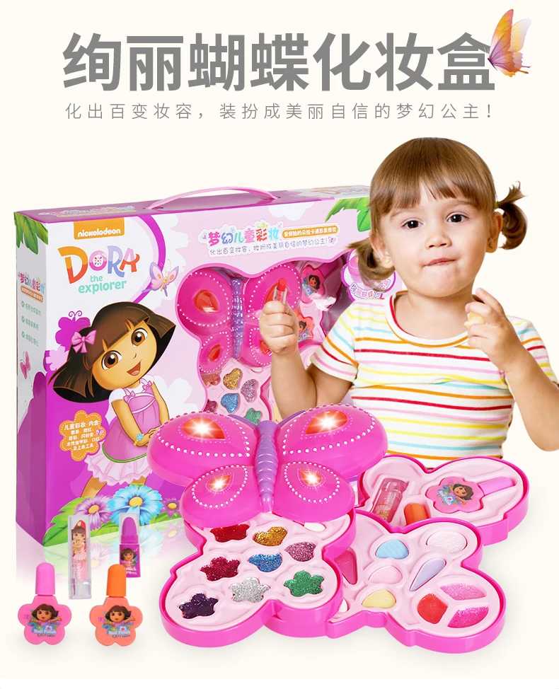 Dora игрушка Косметика дети принцесса макияж комплект маленькая девочка представление подарок на день рождения